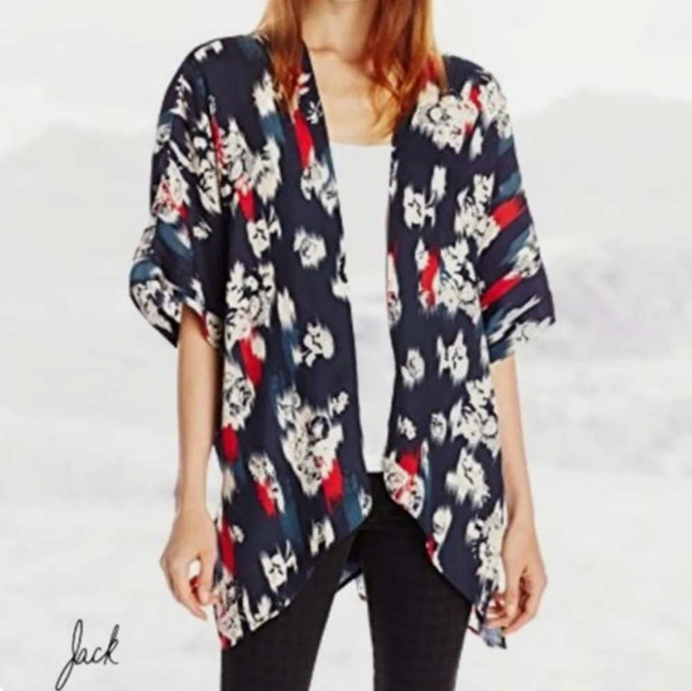 Floral Print Kimono